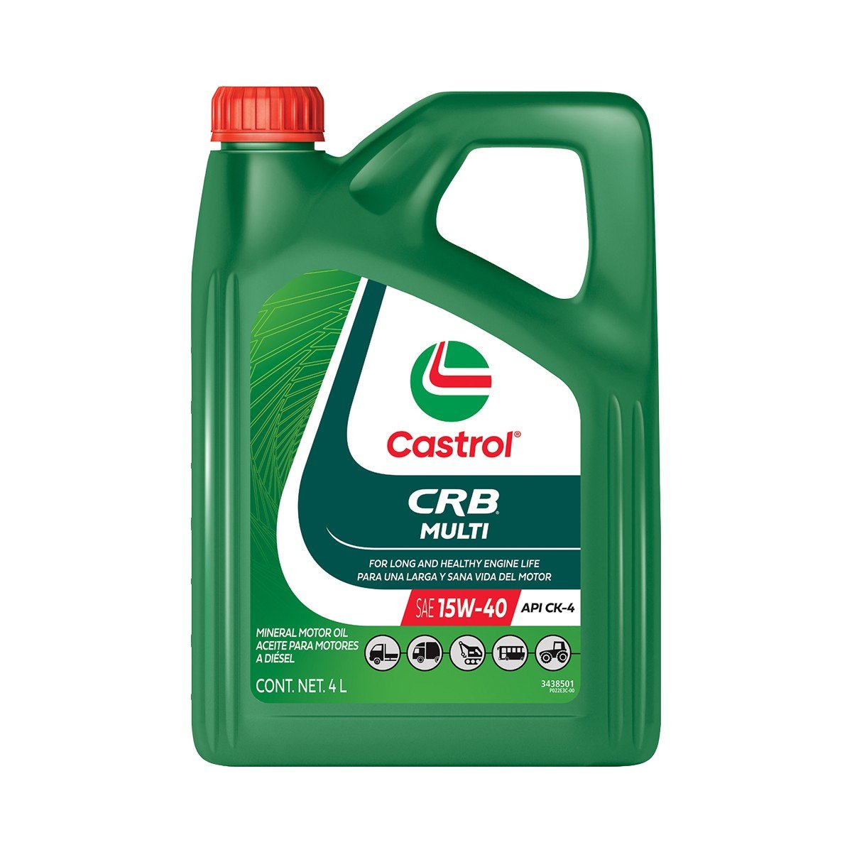 Lubricante Castrol CRB Multi 15W-40 CK-4 4L