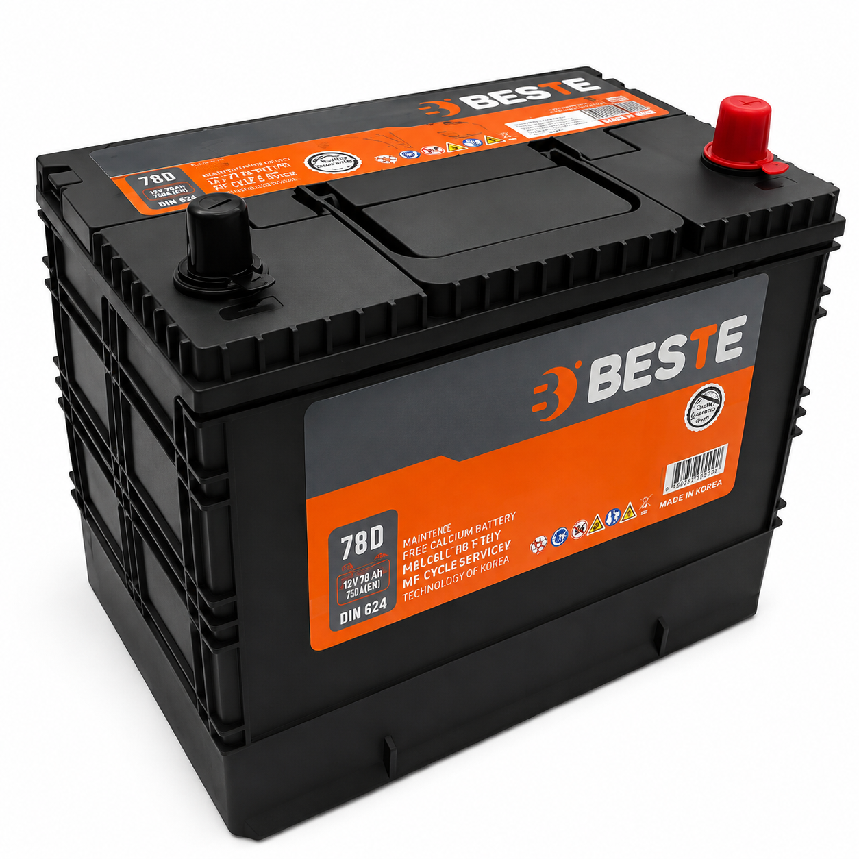 Batería Auto Beste Nx110-5l 70ah 610cca (- +)