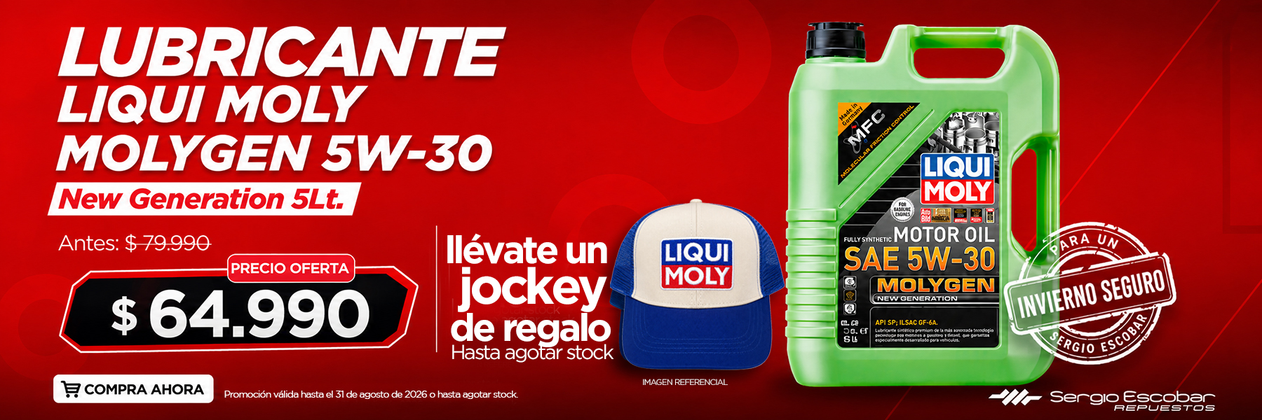 Lubricante Molygen New Generation 5W30