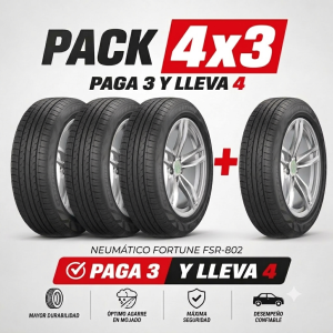 Pack 4×3 Neumáticos Fortune 205/60R16 92V FSR-802
