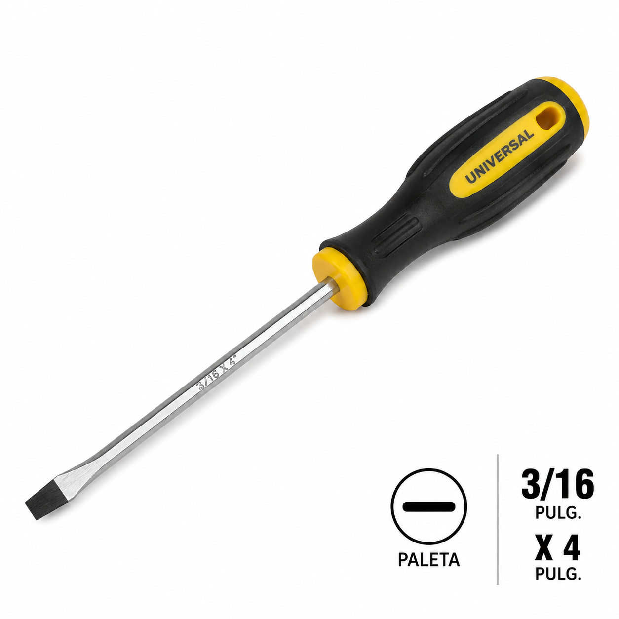 Destornillador Paleta 3/16x4 Herramientas Universal